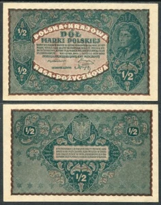 Poland 1/2 Mark 7-02-1920 30 SC/UNC - Picture 1 of 1