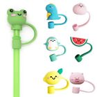Reusable Silicone Straw Plug Drinking Dust Cap Cup Accessories Straw Tips Cover