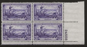 US Scott #1003, Plate Block #24558 1951 Brooklyn 3c FVF MNH Lower Right - Picture 1 of 1
