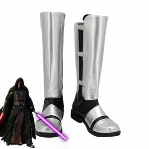 Botas Star Wars Darth Revan Zapatos PU Hechos a Medida Disfraz Comicon Paty Juegos con disfraces - Imagen 1 de 6