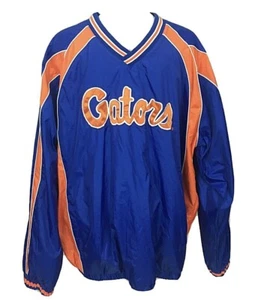 Florida Gators Jacket Collegiate UF College V Neck Pullover Windbreaker Mens XXL - Picture 1 of 12