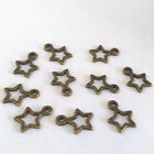 Pack Von 30 Anhänger Perlen Anhänger Sterne Bronze 14 x 11mm Fimo Schmuck Stern