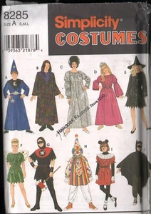 Simpliciy 8285 Sewing Pattern Boys & Girls Costumes Size S-M-L uncut - Picture 1 of 2