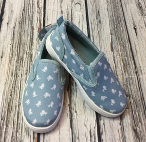 Zapatos sin cordones Baby Gap talla 8 azules y blancos de Mickey Mouse. Nuevo con etiquetas - Imagen 1 de 6