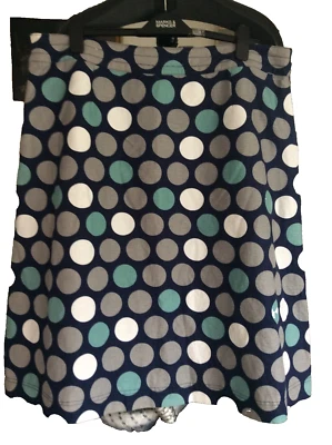 Laura Ashley Skirt Women Size 20 A line Summer Linen Multicolour W41" X  L27" VG - Image 1 of 4