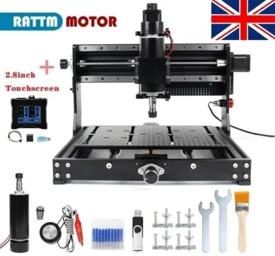 RATTM MOTOR 【UK】3020 Plus CNC Router GRBL Control Engraving Machine Kit With 500W DC Spindle