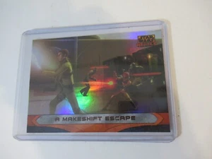 2015 Topps Star Wars Rebels 88 A Makeshift Escape Refractor Foil Trading Card - Picture 1 of 7