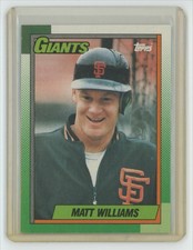 1990 Topps Matt Williams . San Francisco Giants #41