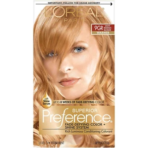 L'Oreal Superior Preference - 9GR Light Reddish Blonde (Warmer) 1 Each (Pack of  - Picture 1 of 12