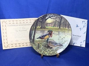"The Wood Duck" Living with Nature: Bart Jerner's Ducks- Edwin M Knowles Plates - Imagen 1 de 1