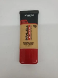 Loreal Paris - 24h wear - Shade 108.2 Sand - Foundation Pro Matte - New - Picture 1 of 2