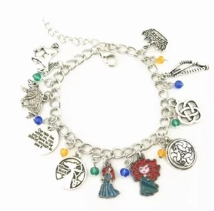Merida Bracciale Ribelle The Brave Principessa Disney Regolabile Nichel Free - Picture 1 of 2