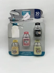 Yankee Candle Hanging Scent Car Jars Ultimate Air Freshener - 4 Pack Only - Picture 1 of 3