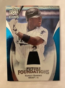 2009 UD Icons Future Foundations Hanley Ramirez Marlins Game Used Jersey Card - Picture 1 of 3