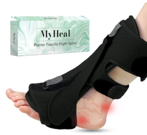 MyHeal - Plantar Fasciitis Night Splint - 3 Adjustable Straps - Brand New!! - Picture 1 of 7