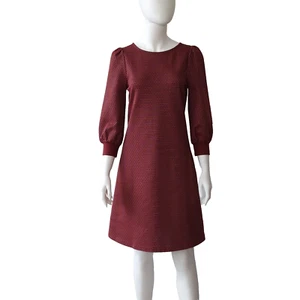 ABITO MAX&CO MAX MARA SHIFT JERSEY S 36 US4 UK8 MISTO COTONE BORDEAUX - Foto 1 di 10