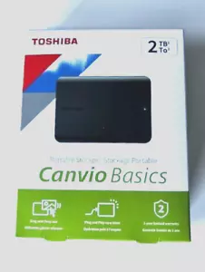 2TB TOSHIBA CANVIO BASICS DISCO DURO EXTERNO NUEVO - Imagen 1 de 4