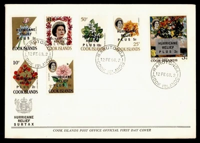 DR WHO 1968 COOK ISLANDS FDC ALIVIO HURACÁN EMBALAJE ORIGINAL SEMI POST COMBO M56961 Foto 1 de 2