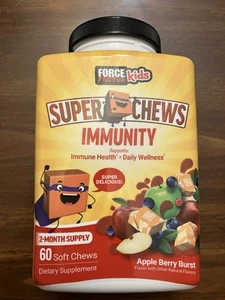 Force Factor Kids, Kids Vitamins,Super Chews, Immune Health, 60 Soft Chews - Picture 1 of 4