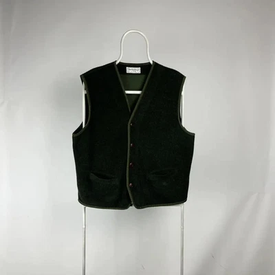 Chaleco verde abotonado Burberry vintage para hombre M Foto 1 de 4