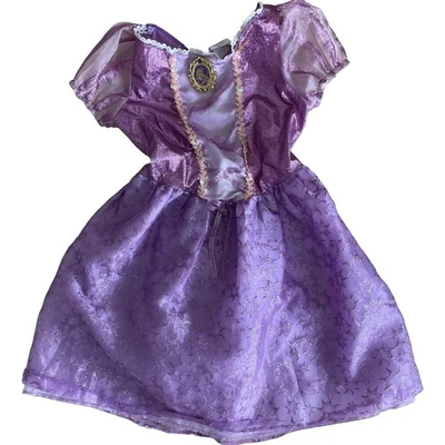 Rapunzel Halloween Purple Costume Disney Tangled Small 4/6X Dress Up - Image 1 of 4