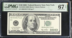 United States 100 Dollars USA 2006 P 528 B New York Superb Gem UNC PMG 67 EPQ - Picture 1 of 3