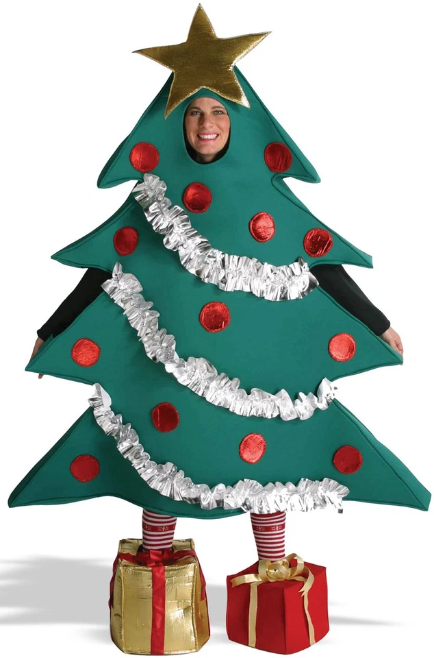 Brand New Big Christmas Tree Bodysuit Adult Costume - Image 1 of 1