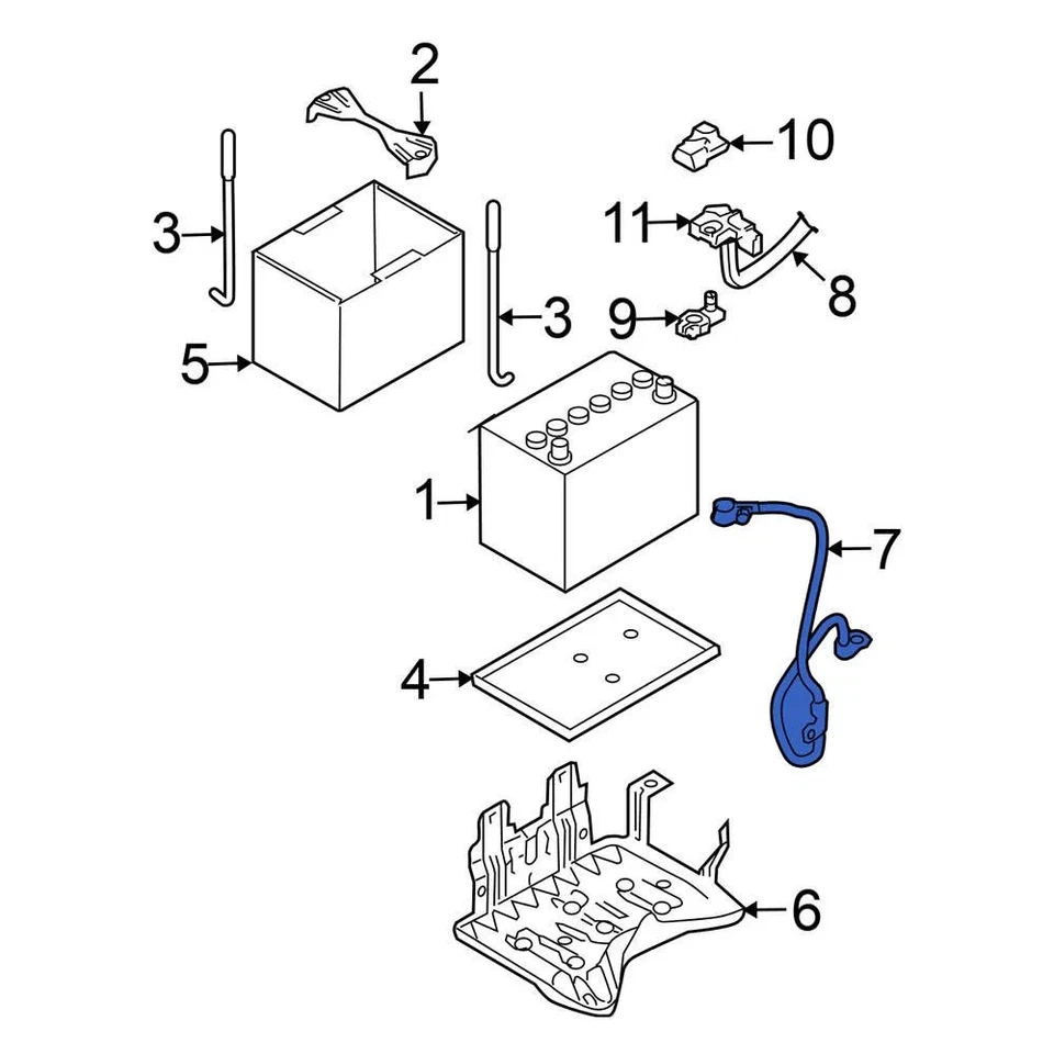 For Nissan Murano 2003-2007 Nissan 24080CA000 Battery Cable Foto 1 de 1