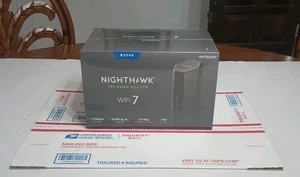 NETGEAR Nighthawk Tri Band WiFi 7 Router RS300 BE9300 Wireless Speed up 9.3Gbps  - Picture 1 of 7
