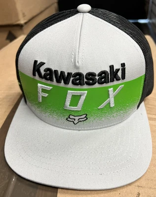 Fox Racing мужчин Kawasaki бейсболки водитель грузовика сетки шляпа, белый, один размер Moto X - Изображение 1 из 2