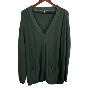 St. John Vintage Gr. Large grün Santana Strick Knopf Cardigan Pullover klassisch - Bild 1 von 7