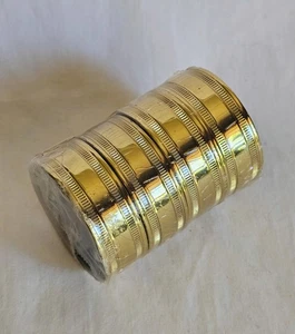 Solid Brass Round Napkin Rings Holders Four Simple Design New - Picture 1 of 2