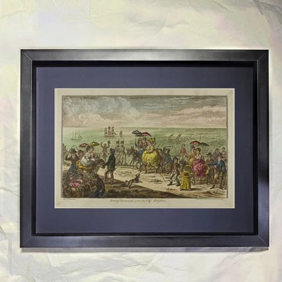 James Gillray "Morning Promenade Upon the Cliff, Brighton" Arte enmarcado personalizado Foto 1 de 3