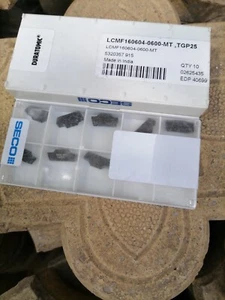 10 pcs SECO 160604-0600-MT ,TGP25 grooving carbide inserts made in India - Picture 1 of 4
