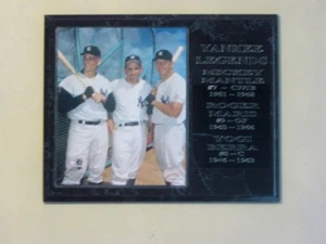New York Yankees legends plaque Mantle/Maris/Berra - New Lower Pricing!! - Picture 1 of 1
