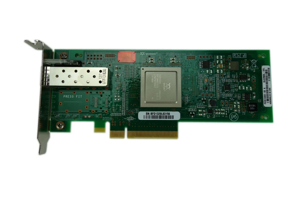 Dell Qlogic QLE2560L-DEL 8Gb FC Single Port PCI-e Host Bus Adapter 5VR2M        - Image 1 of 2