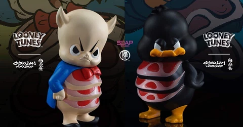 Get Animated Series: Daffy Duck & Porky Pig Sushi 8" Vinyl (Chino Lam x Toyqube) Cover