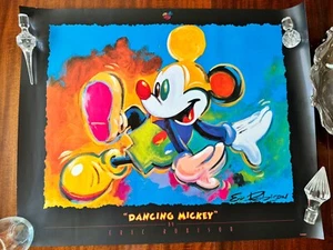 "DANCING MICKEY" POSTER PRINT-ERIC ROBINSON 24X30 DISNEY WORLD, ORIGINAL TUBE - Picture 1 of 4