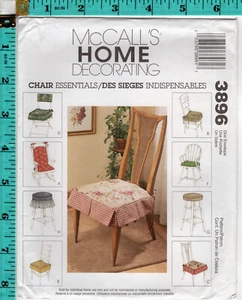 "Chair Essentials" ©2002 McCall's Home Decorating Sewing Pattern # 3896 UNCUT - Picture 1 of 4