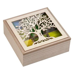Tea Box Organizer Tea Organizer For Tea Bags Tea Bag Holder Wood Tea Holder For - Picture 1 of 7
