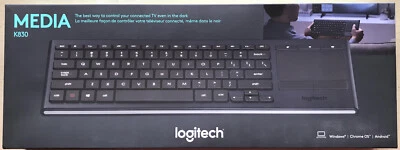 Logitech K830 Illuminated Keyboard with Touchpad - Brand New SEALED 920-007182 - Image 1 of 4