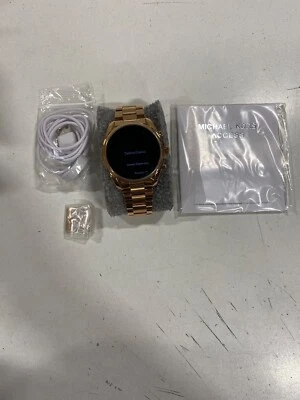 Michael Kors Access Bradshaw 2 44mm Case Rose Gold-Tone Stainless Steel with... - Image 1 of 2