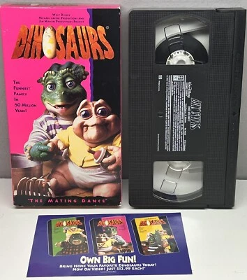 Dinosaurs Vol. 2 "The Mating Dance" VHS 1991 Video Tape Case Promos Nearly New! - Image 1 of 4