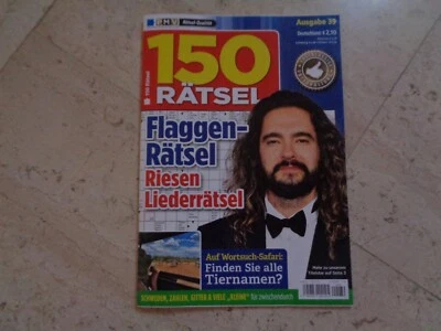 Tom Kaulitz TOKIO HOTEL oop exclusivo *raro* 150 RÄTSEL revista de portada Foto 1 de 4