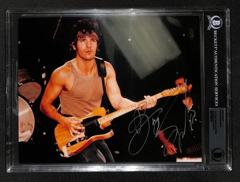 Bruce Springsteen “The Boss” Signed 8X10 Photograph BAS(Grad Collection) Cover