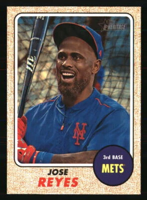 Jose Reyes 2017 Topps Heritage #332 BASEBALL Card New York Mets - Image 1 of 2