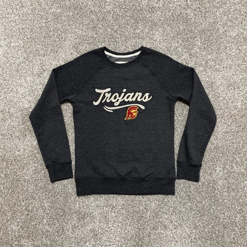 USC Trojans Sweatshirt Womens Small Crew Sweater Shirt NCAA Football California Cover