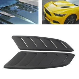 Universal Car Air Flow Intake Hood Scoop Vent Louver Panel Bonnet Cover Decor - Picture 1 of 12