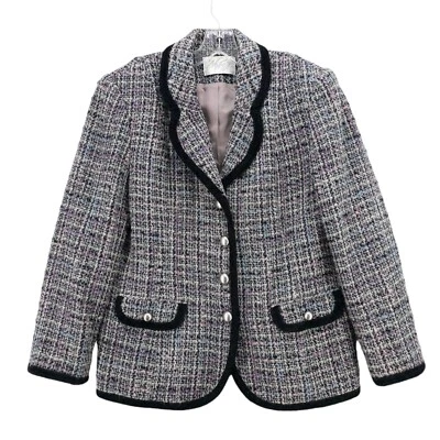 Chaqueta Blazer Lord & Taylor Vintage Tweed Mezcla Lana Mohair Talla 8 Foto 1 de 4