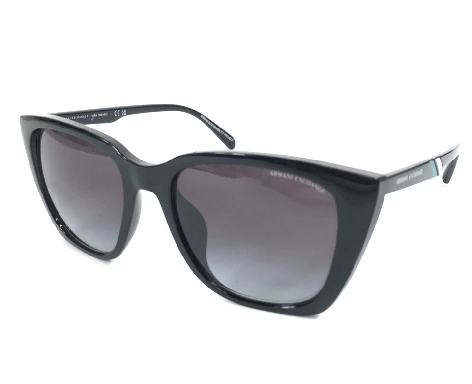 Gafas de sol Armani Exchange AX4116SU 81588G negras marcos mariposa gris degradado Foto 1 de 4